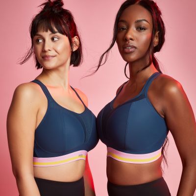 Panache Sport Panache Sport 7341B NW urheiluliivit Retro Navy Kaaritueton, topattu sporttiliivi 65-90, D-J 7341B-RETRO