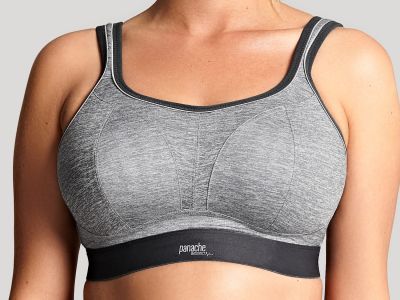 Panache Sport Panache Sport 7341B NW urheiluliivit Charcoal Marl Kaaritueton, topattu sporttiliivi 60-90, D-J 7341B-CMRL