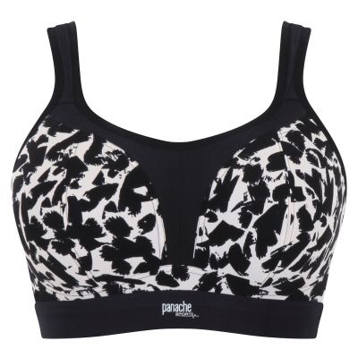 Panache Sport Panache Sport 7341B NW urheiluliivit Monochrome Kaaritueton, topattu sporttiliivi. 65-90, E-J 7341B-MONO