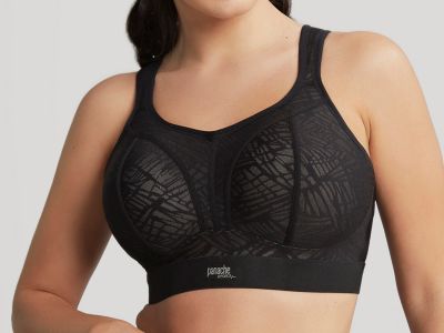 Panache Sport Panache Sport 7341C NW urheiluliivit Black Lace & Latte Kaaritueton, topattu sporttiliivi 60-90, D-J 7341C-BL&L