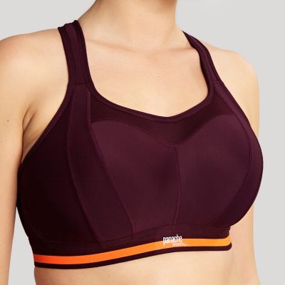 Panache Sport Panache Sport 7341R NW Racer Back -urheiluliivit Mulberry Kaaritueton, topattu sporttiliivi 60-90, D-J 7341R-MUY