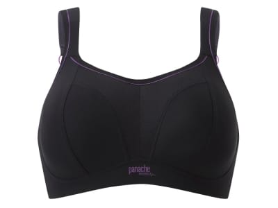 Panache Sport Panache Sport 7341 NW urheiluliivit musta-violetti Kaaritueton, topattu sporttiliivi 60-90, D-J 7341-BLK