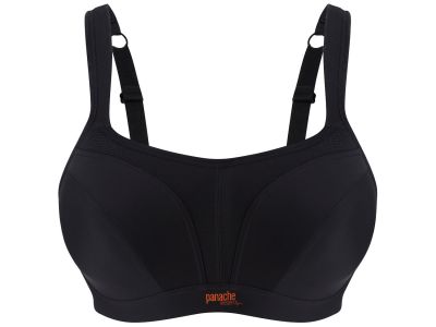 Panache Sport Panache Sport 5021 UW urheilurintaliivit musta Kaarituettu, topattu urheiluliivi, jossa muunneltavat olkaimet 60-90, D-J 5021-BLK