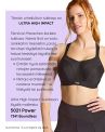 Panache Sport 5021 Power UW P -urheilurintaliivit Black-thumb Kaarituettu, topattu urheiluliivi, jossa muunneltavat olkaimet. 60-90, D-M 5021-BLK
