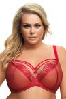 Gorsenia Paradise Soft -rintaliivit Red-Beige-thumb Kaarituettu, toppaamaton 65-100, D-M K496-RED/CZE