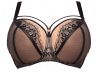 Gorsenia Paradise Soft -rintaliivit Black-Beige-thumb Kaarituettu, toppaamaton mesh- ja pitsiliivi. 65-100, D-M K496-BLK/CZA