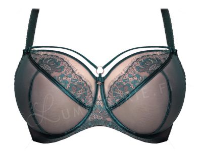 Gorsenia Paradise Soft -rintaliivit viherpetrooli Kaarituettu, toppaamaton 65-100, D-M K496-ZIE