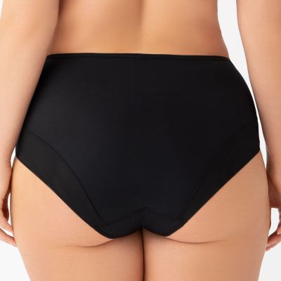 Gorsenia Paradise-alushousut Black-Beige Alushousut normaalikorkealla vyötäröllä M/38 - 4XL/48 K497-BLK/CZA