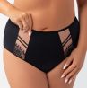 Gorsenia Paradise-alushousut Black-Beige-thumb Alushousut normaalikorkealla vyötäröllä M/38 - 4XL/48 K497-BLK/CZA