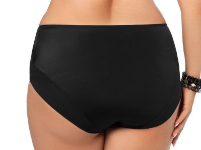 Gorsenia Paradise-alushousut Black-Beige Alushousut normaalikorkealla vyötäröllä M/38 - 4XL/48 K497-BLK/CZA
