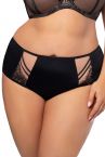 Gorsenia Paradise-alushousut Black-Beige-thumb Alushousut normaalikorkealla vyötäröllä M/38 - 4XL/48 K497-BLK/CZA
