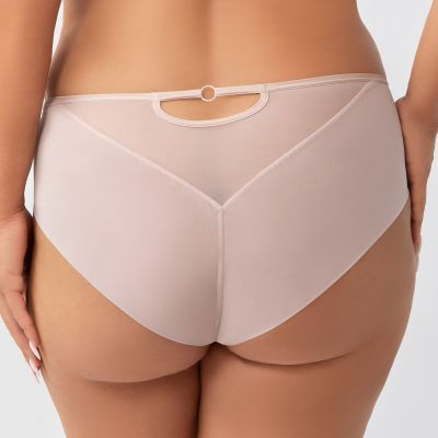 Gorsenia Paradise-alushousut Beige Alushousut normaalikorkealla vyötäröllä M/38 - 4XL/48 K497/1-BEZ