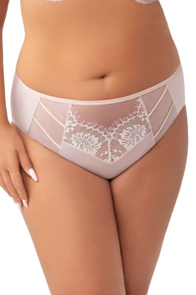 Gorsenia Paradise-alushousut Beige Alushousut normaalikorkealla vyötäröllä M/38 - 4XL/48 K497/1-BEZ