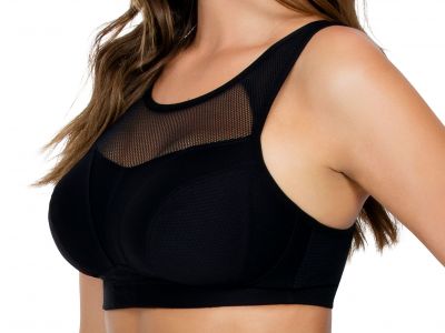 Parfait Active Breeze-urheilurintaliivit NPWF musta Kaaritueton, toppaamaton urheiluliivi  65-90, D-G P5542-BLK