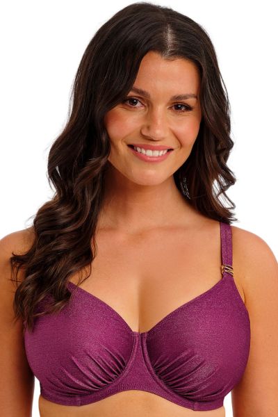 Fantasie Paros Coast UW Full Cup -bikiniliivit - Berry Shimmer Kokokuppinen, toppaamaton ja kaarituettu bikiniliivi. 65-90, D-K FS506101-BER
