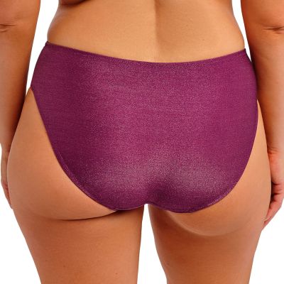 Fantasie Paros Coast Full Brief -bikinihousut - Berry Shimmer Korkeavyötäröiset bikinihousut rypytyksillä. S/38 - 2XL/46 FS506171-BER