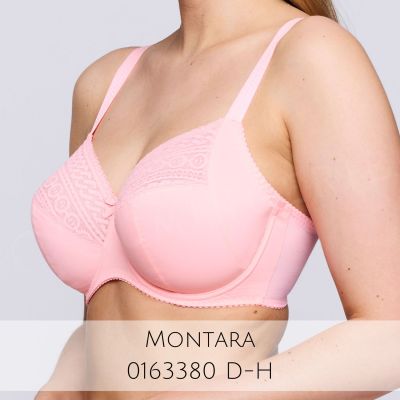 PrimaDonna Montara UW Full Cup -rintaliivit Pink Parfait Kaarituettu, toppaamaton täyskuppinen liivi sivutuella. 70-110, D-M 01633-80/85-PPF
