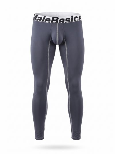 MaleBasics Performance Long John pitkälahkeiset alushousut harmaa MBM05 Pitkälahkeiset alushousut 78% polyamidi, 22% elastaani<br> S-XL MBM05