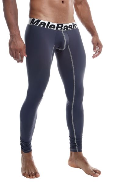 MaleBasics Performance Long John pitkälahkeiset alushousut harmaa MBM05 Pitkälahkeiset alushousut 78% polyamidi, 22% elastaani<br> S-XL MBM05