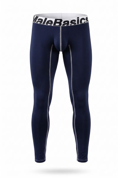 MaleBasics Performance Long John pitkälahkeiset alushousut navy MBM05 Pitkälahkeiset alushousut 78% polyamidi, 22% elastaani<br> S-XL MBM05