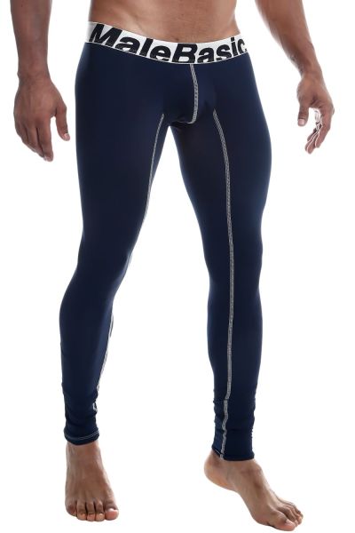MaleBasics Performance Long John pitkälahkeiset alushousut navy MBM05 Pitkälahkeiset alushousut 78% polyamidi, 22% elastaani<br> S-XL MBM05