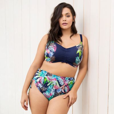 Elomi Pina Colada UW Crop Top -bikiniliivit Midnight Kaarituettu balconette-bikiniliivi. 75-95, F-K ES7263-MIH