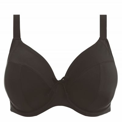 Elomi Plain Sailing UW Plunge -bikiniliivit Black Kaarituettu edestä avara plungemallinen bikiniliivi. 75-100, F-N ES7284-BLK