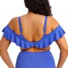 Elomi Plain Sailing UW Ruffle Plunge -bikiniliivit Azure Blue-thumb Kaarituettu edestä bikiniliivi röyhelöolkaimilla. 75-100, E-L ES7282-AZE