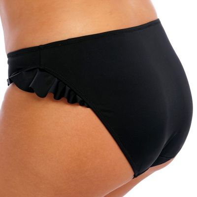 Elomi Plain Sailing Ruffle -bikinihousut Black Korkeavyötäröiset bikinihousut. 40-52 ES7288-BLK