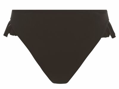 Elomi Plain Sailing Ruffle -bikinihousut Black Korkeavyötäröiset bikinihousut. 40-52 ES7288-BLK