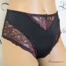 Plaisir Lingerie Beate-midialushousut Black & Merlot-thumb Normaalikorkeat alushousut Beate-sarjaan. 42-54 144-32/MRL