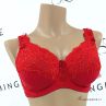 Plaisir Lingerie Beate UW Soft Full Cup -rintaliivit Red-thumb Kaarituettu, toppaamaton, joustopitsinen täyskuppiliivi 80-110 D-H 619431-4/RED