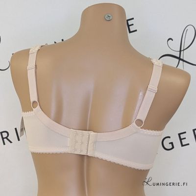 Plaisir Lingerie Beate UW Soft Full Cup -rintaliivit Silver Peony Kaarituettu, toppaamaton, joustopitsinen täyskuppiliivi 80-110 D-H 619431-3/SIL-PEO