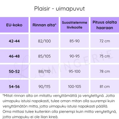 Plaisir Lingerie Riviera NW Ruched Front -uimapuku - Nairobi Purple  Uimapuku sisäänommellulla liiviosalla. 42-56, C-H T0069-27/NAI