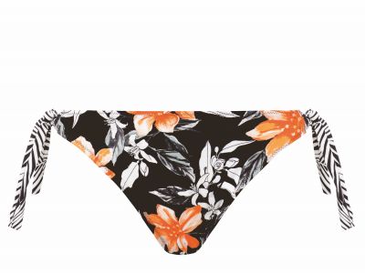 Fantasie Port Maria Classic Tie Side -bikinihousut Black Floral  38-44 FS6896-BLK