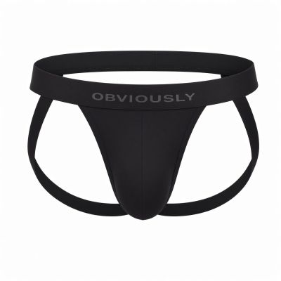 Obviously PrimeMan Jockstrap musta Jockstrap 90% Mikrokuitu, 10% Lycra<br> S-XL A07-1A