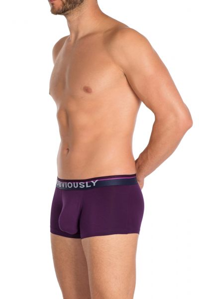 Obviously PrimeMan Trunk violetti Trunk-bokserit 90% Mikrokuitu, 10% Lycra<br> S-XL A03-1Q