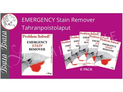 Braza Braza Emergency Food Stain Remover -tahranpoistolaput  6 kpl paketti 1024-26