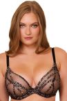 Playful Promises Ramona UW Strap & Mesh Plunge -rintaliivit Leopard Satin (ENNAKKOTILAUS 25.10.)-thumb Kaarituettu, toppaamaton meshliivi remmiyksityiskohdilla. 70-105 D-K PP-3220-LP