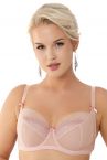 Nessa Rapsodia Soft -rintaliivit roosa-thumb Kaarituettu, toppaamaton balconetteliivi 60-100, D-M N075-529-PINK