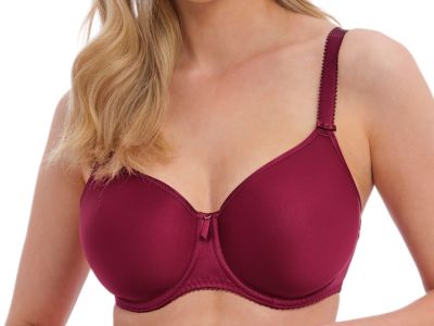 Fantasie Rebecca Essentials UW Moulded-t-paitarintaliivit Berry Kokokuppinen, kaarituettu liivi, jossa sileät muotoonprässätyt kupit 65-90, D-K FL101310-BEY