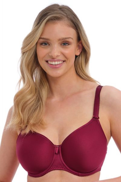 Fantasie Rebecca Essentials UW Moulded-t-paitarintaliivit Berry Kokokuppinen, kaarituettu liivi, jossa sileät muotoonprässätyt kupit 65-90, D-K FL101310-BEY