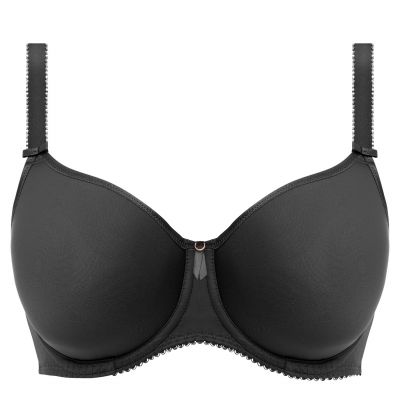 Fantasie Rebecca Essentials UW Moulded-t-paitarintaliivit Black Kokokuppinen, kaarituettu liivi, jossa sileät muotoonprässätyt kupit 65-95, D-K FL101310-BLK