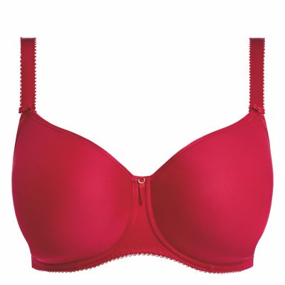 Fantasie Rebecca Essentials UW Moulded-t-paitarintaliivit Red Kokokuppinen, kaarituettu liivi, jossa sileät muotoonprässätyt kupit. 65-95, D-K FL101310-RED