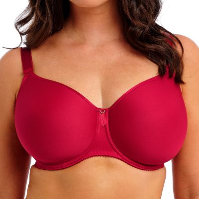 Fantasie Rebecca Essentials UW Moulded-t-paitarintaliivit Red Kokokuppinen, kaarituettu liivi, jossa sileät muotoonprässätyt kupit. 65-95, D-K FL101310-RED