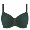 Fantasie Rebecca Essentials UW Moulded-t-paitarintaliivit - Forest Green-thumb Kokokuppinen, kaarituettu liivi, jossa sileät muotoonprässätyt kupit. 65-90, D-K FL101310-FOG