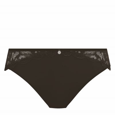 Fantasie Reflect Midi Brief -alushousut Black Normaalivyötäröiset alushousut pitsikoristeilla XS-2XL FL101850-BLK