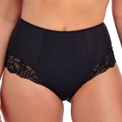 Fantasie Reflect High Waist Control Brief -alushousut - Black Korkeavyötäröiset alushousut kevyellä vatsatuella. XS/36 - 2XL/46 FL101852-BLK