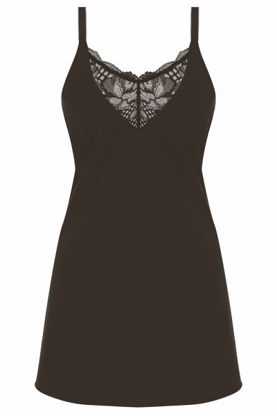 Fantasie Reflect Chemise -alusmekko Black Kaaritueton alusmekko sisäänrakennetulla liiviosalla XS-XL FL101890-BLK