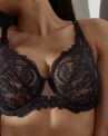 Ava Reverie UW Soft -rintaliivit - Cold Espresso-thumb Kaarituettu, toppaamaton, pehmeäkuppinen liivi joustopitsipinnalla. 70-105, D-L AV2288